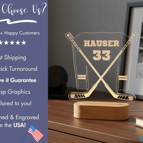 Personalized Hockey T-Shirt – Custom Tee for Hockey Fans - Picture 4 of 8